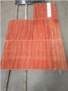 Iran Red Travertine Tiles and Slabs for Wall Floor