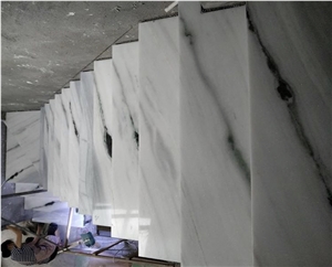 Panda White Marble Design Stairs Tread Floors