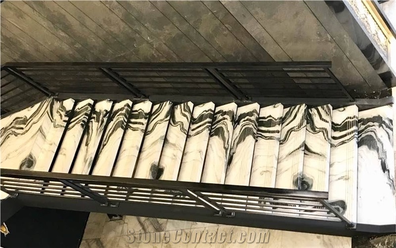Top Quality Panda White Marble Stair/ Steps