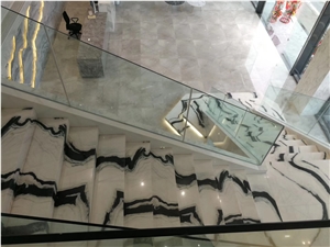 Top Quality Panda White Marble Stair/ Steps