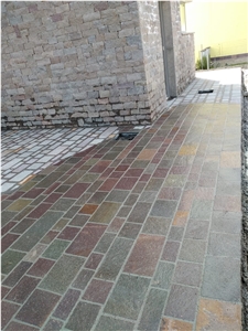 Italian Porphyry Tiles Natural Surface Split Edges