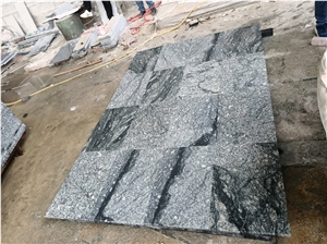 Landscape Stone Gray Granite Tile with Black Veins