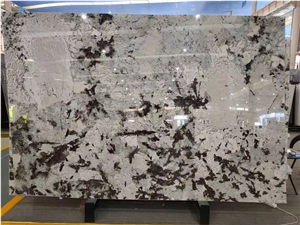 Aran White/Snow Mountain Silver Fox Granite Slabs