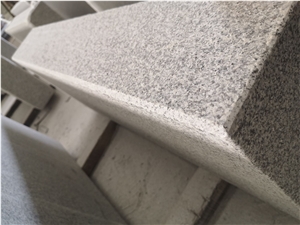 China G603 Grey Granite Flamed Kerbstone Project