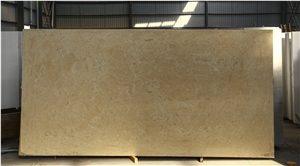 Crystallized Artificial Santo Beige Marble Slabs