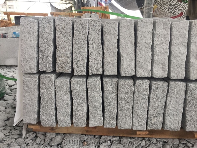 G603 Grey Palisades, All Sides Pineappled Kerbs