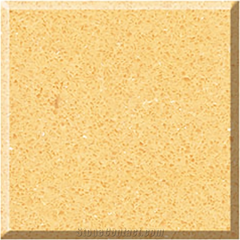Popular Sparkling Beige Quartz Slabs/Tiles Flooring