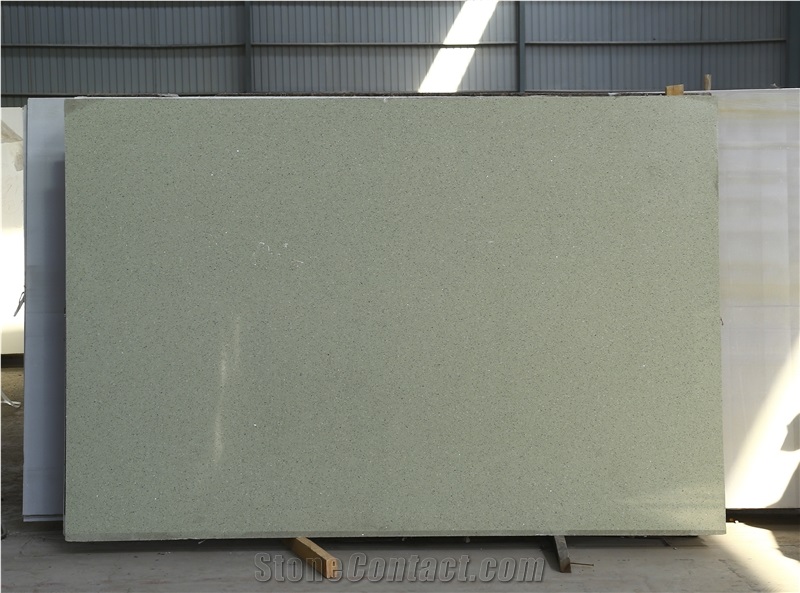 Silver Star Light Green Artificial Marble Slabs