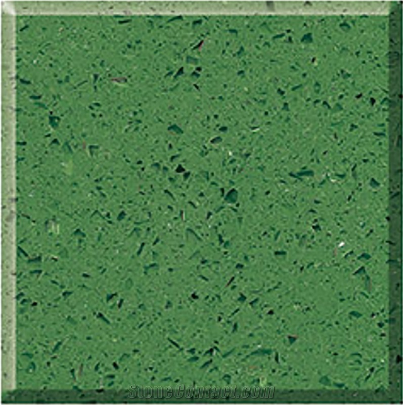 Sparkling Green Quartz Slabs&Tiles