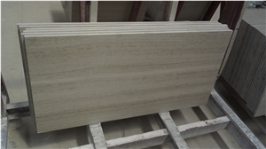 White Wooden Vein Marble Wall Tiles