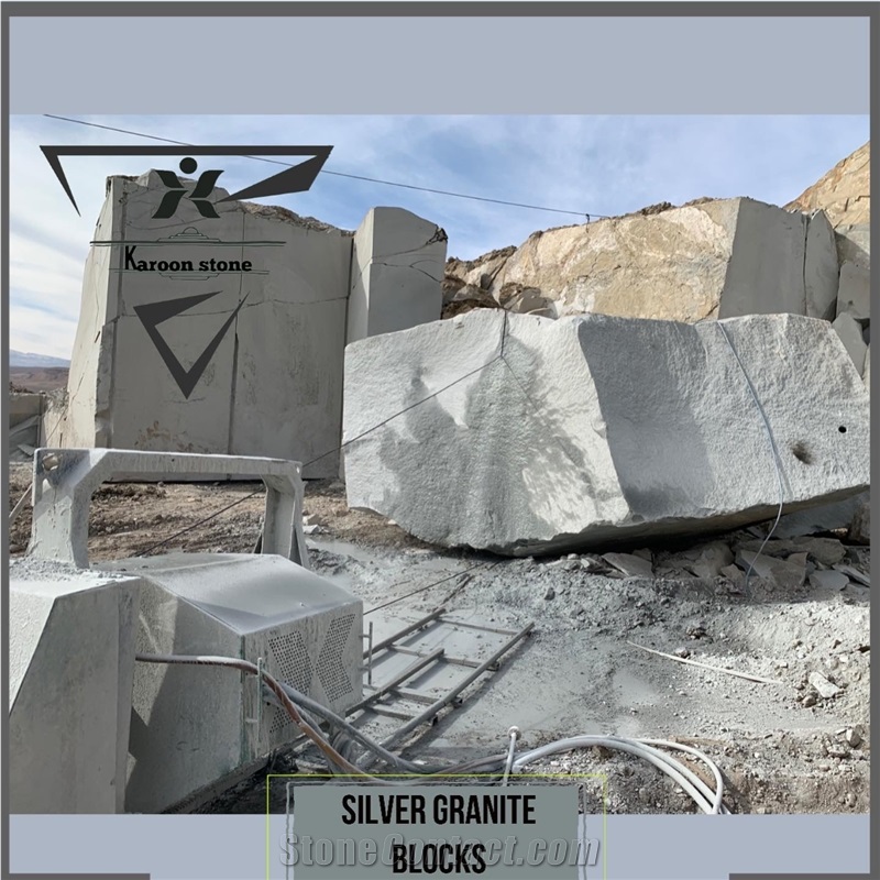 Persian Silver Granite Blocks