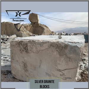 Persian Silver Granite Blocks