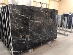 Carrara Black Slabs, Iran Black Marble