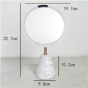 Led Makeup Mirror with Marble Stand