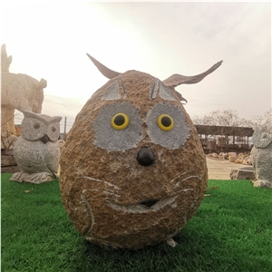 Bird Sculpture Garden Decor Owl Statue
