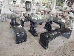 G654 Black Granite Garden Outdoor Table Set