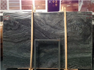 Black Wooden Marble Slab and Tiles for Project
