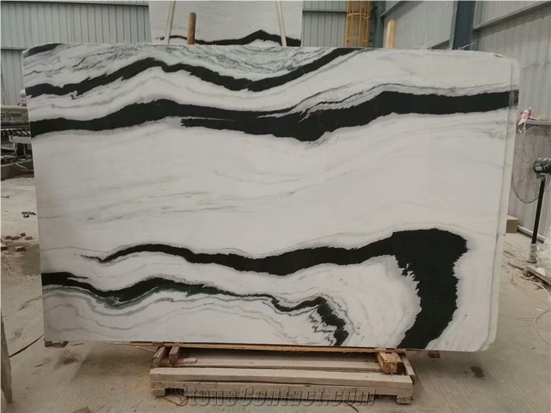 China Panda White Marble Slab,Tiles for Floor/Wall