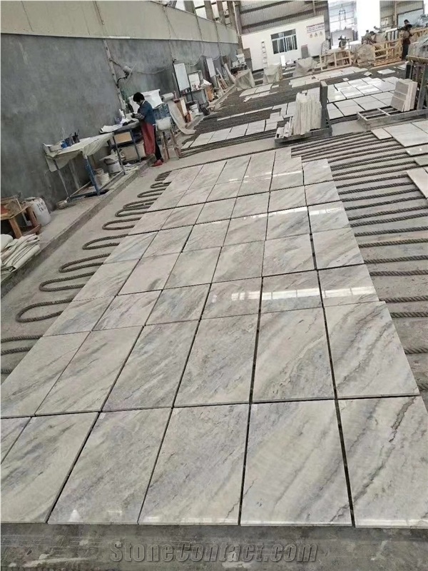 King/Well White Marble Slab and Tiles for Project