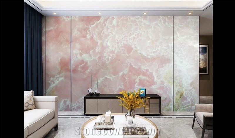 Mgt Pink Onyx Slab,Tiles for Project