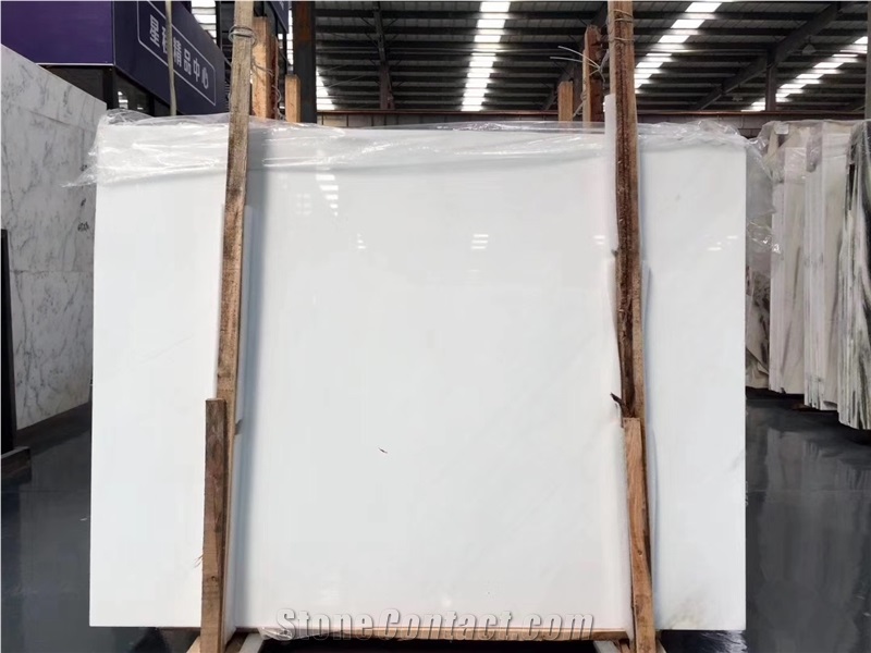 Sichuan White Marble Slab and Tiles for Project