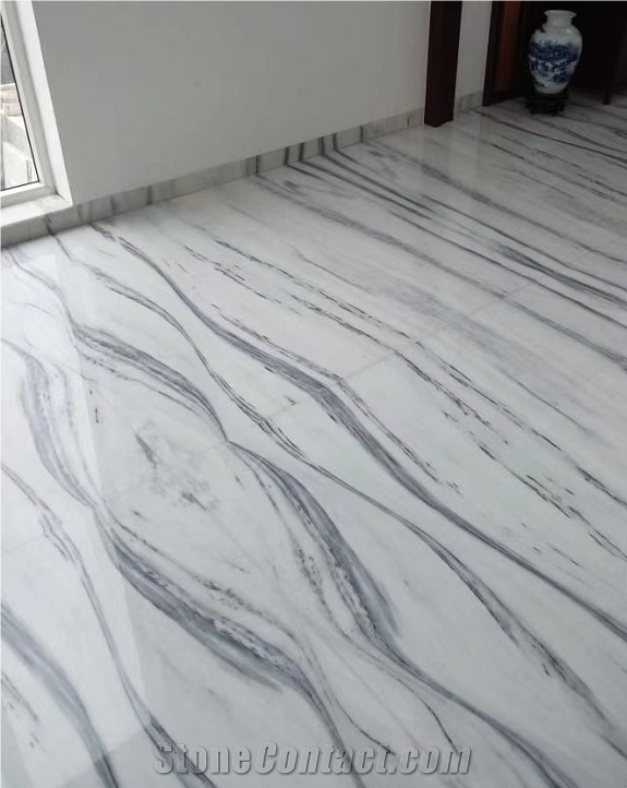 Snowflake Wood Grain Marble Slab,Tiles for Project