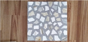 White Terrazzo Stone Tiles for Wall