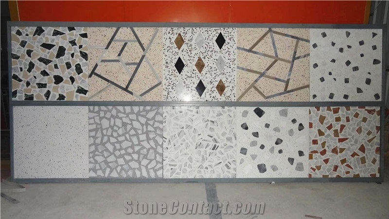 White Terrazzo Tile for Floor Covering