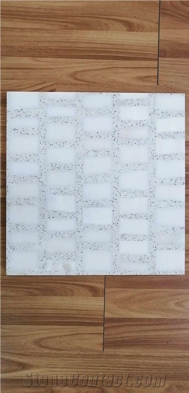 White Terrazzo Tile for Floor