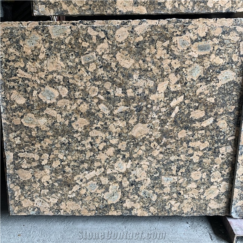 Brazil Giallo Fiorito Granite Slab for Countertop