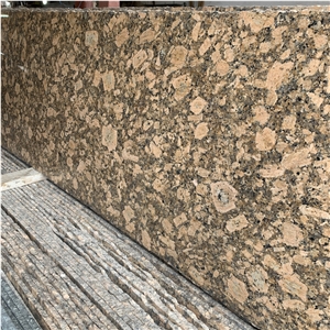 Brazil Giallo Fiorito Granite Slab for Countertop