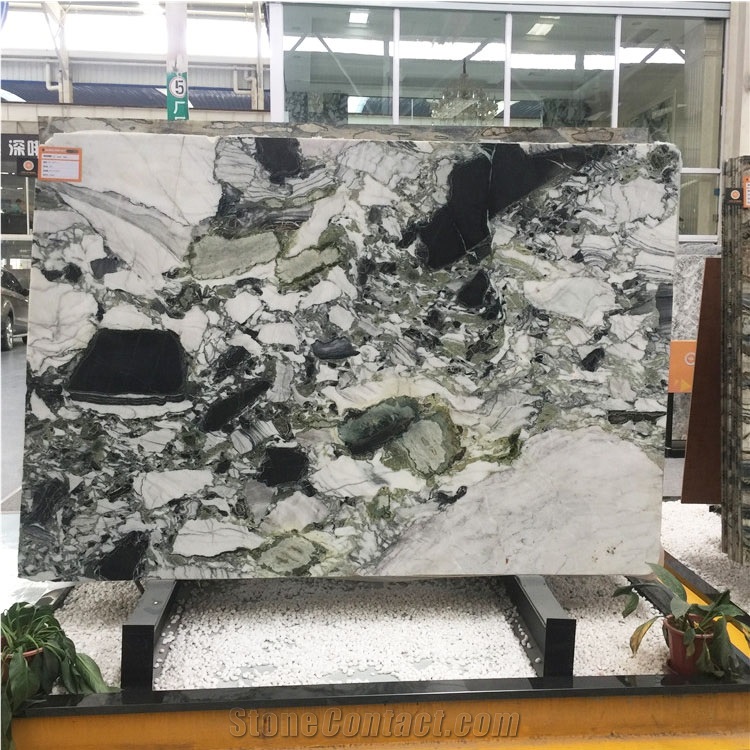 Cold Emerald Green Marble Slab with Good Price