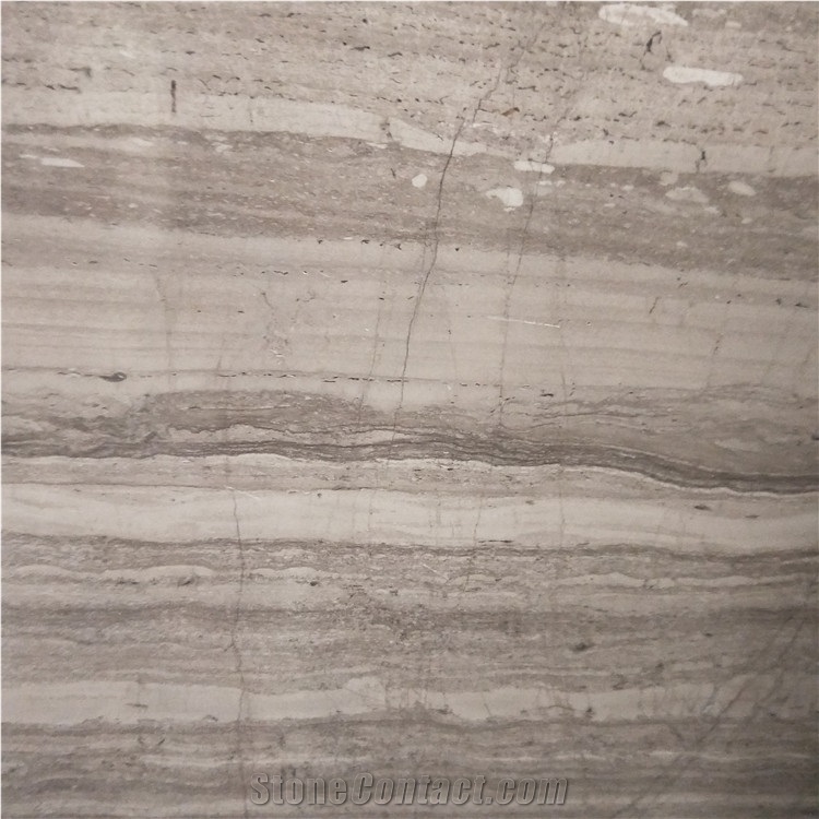 Guizhou Grey Wood Veins Marble Polished Slabs