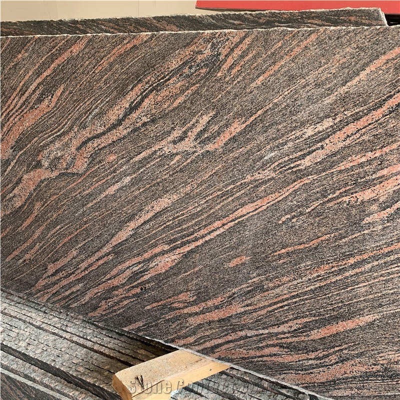 Multicolor Red Granite Slab For Flooring And Wall Cladding