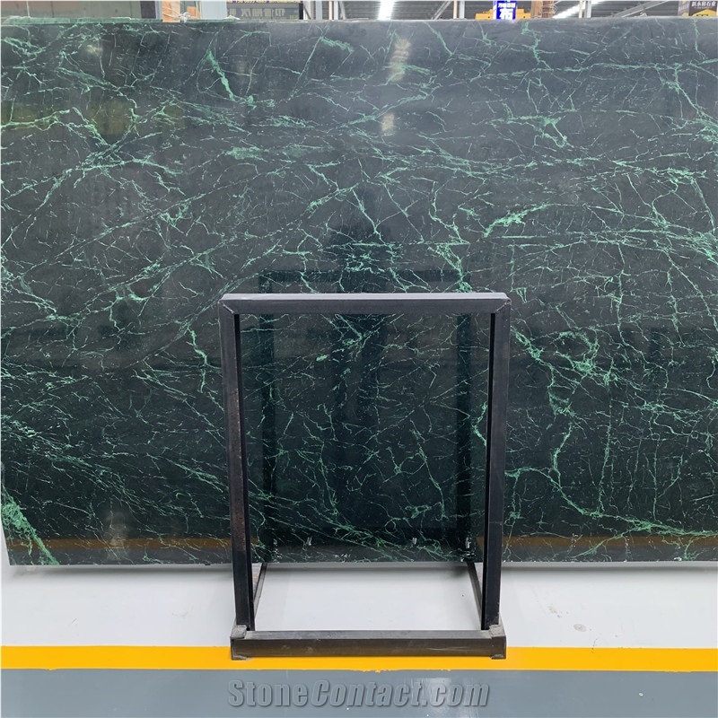 Polished American Green Marble Slab Tiles for Wall