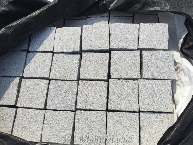G603 Light Grey Granite Setts Cubes