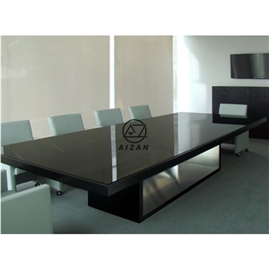 Modern Black Office Conference Table