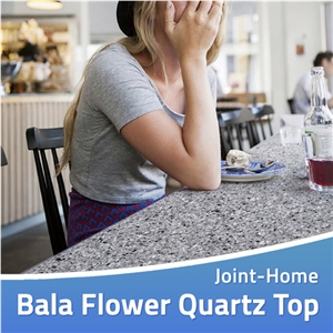 Bala Flower Multicolor Quartz Bar Desk Countertops