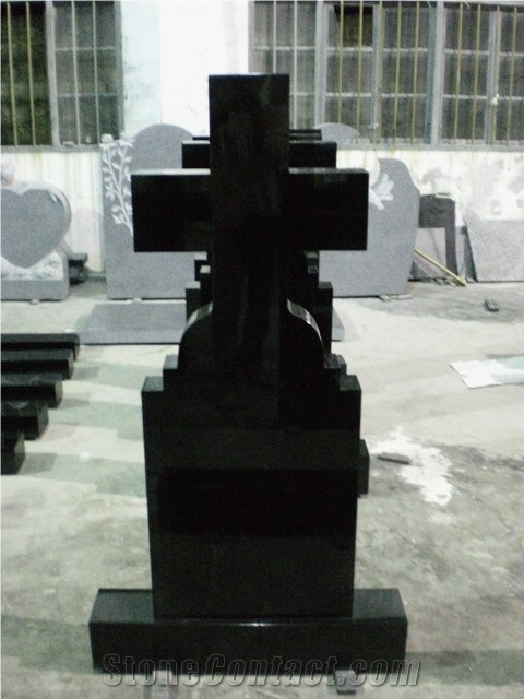 Black Color Headstone/Tombstone/Monument