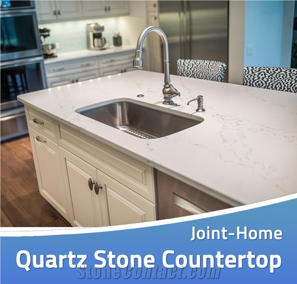 Caesarstone Cosmopolitan White Quartz Countertops