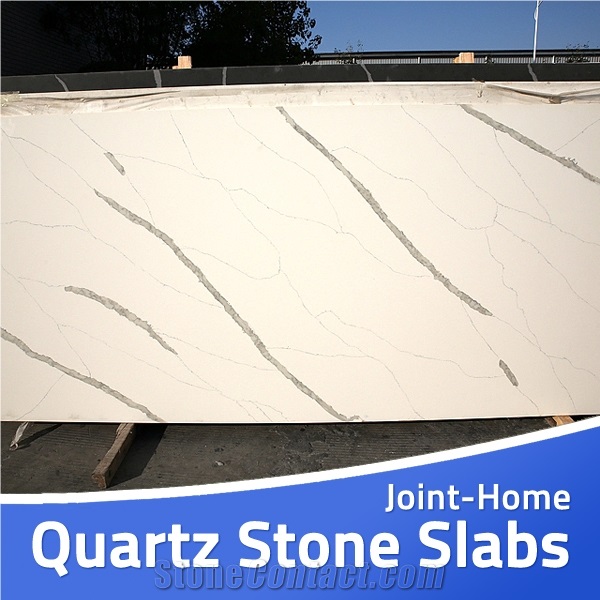 Caesarstone Polish Creme Brulee White Quartz Slabs from China