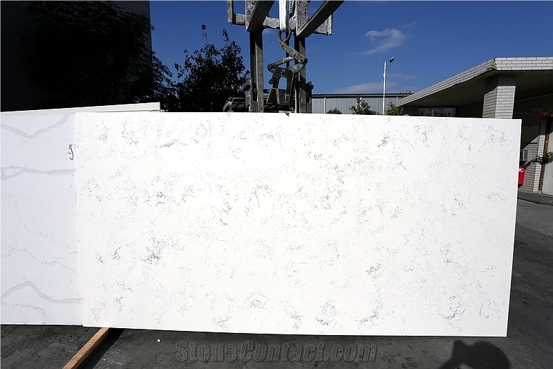 Calacatta Bianco Carrara Quartz Manmade Stone Slab