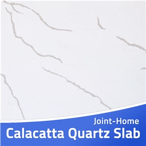 Calacatta Classic Quartz Manmade Stone Tiles Slabs
