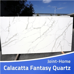 Calacatta Fantasy Fantasia Quartz Stone Slab Tiles