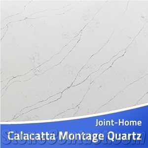 Calacatta Montage Quartz Slabs Tile for Vanity Top