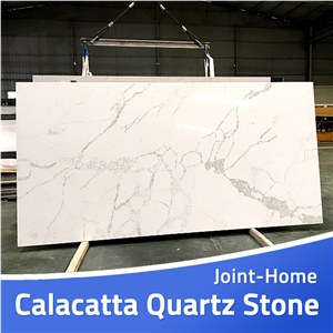 Calacatta Quartz Artificial Stone Slab Tiles Price