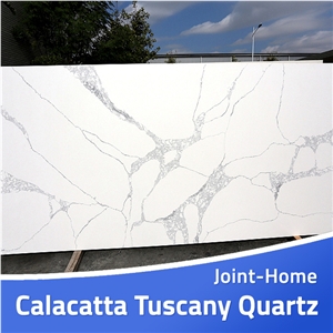 Calacatta Tuscany Tuscano 3cm Quantum Quartz Slabs