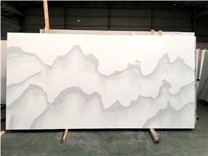 Calacatta White Artificial Stone Wall Cover Slabs