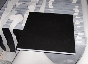 Chinese Absolute Black Granite Polished Tiles