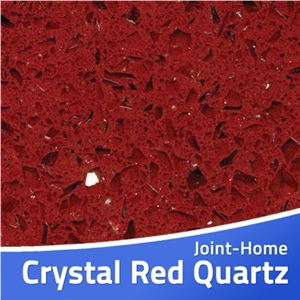Crystal Red 8300 Aurora Rubini Quartz Stone Slabs